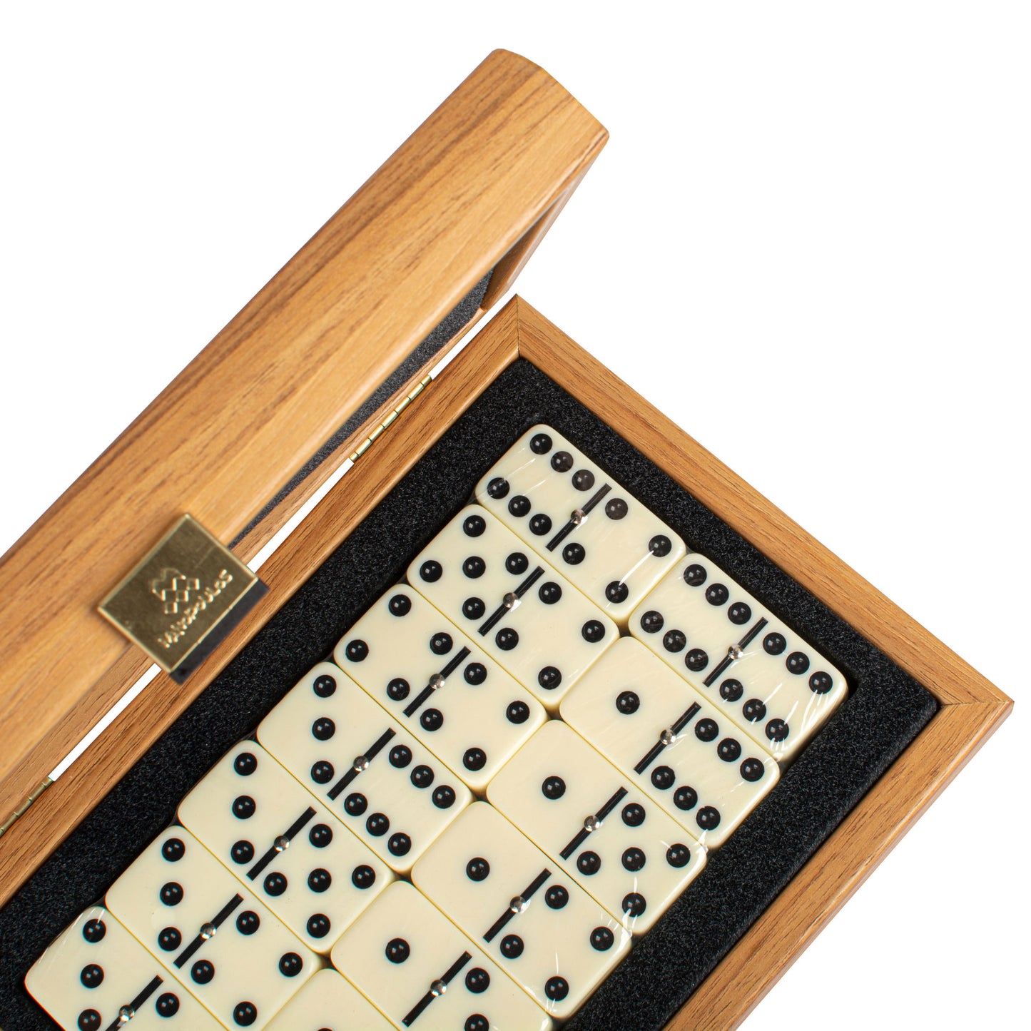 Luxury Domino Set in Walnut Replica Wooden Case