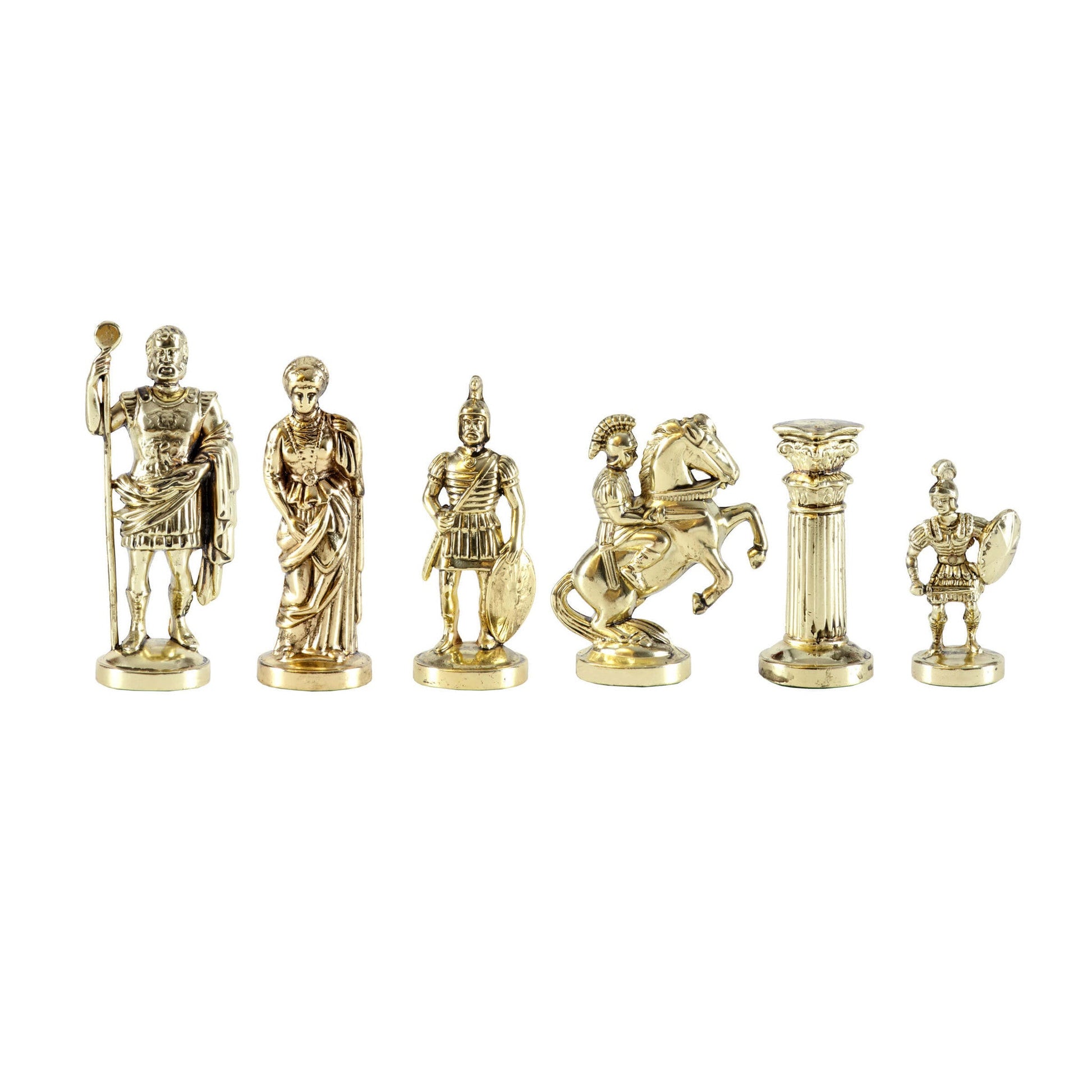 GREEK ROMAN PERIOD Chessmen (Large) - Gold/Green - Premium Chess from MANOPOULOS Chess & Backgammon - Just €142! Shop now at MANOPOULOS Chess & Backgammon