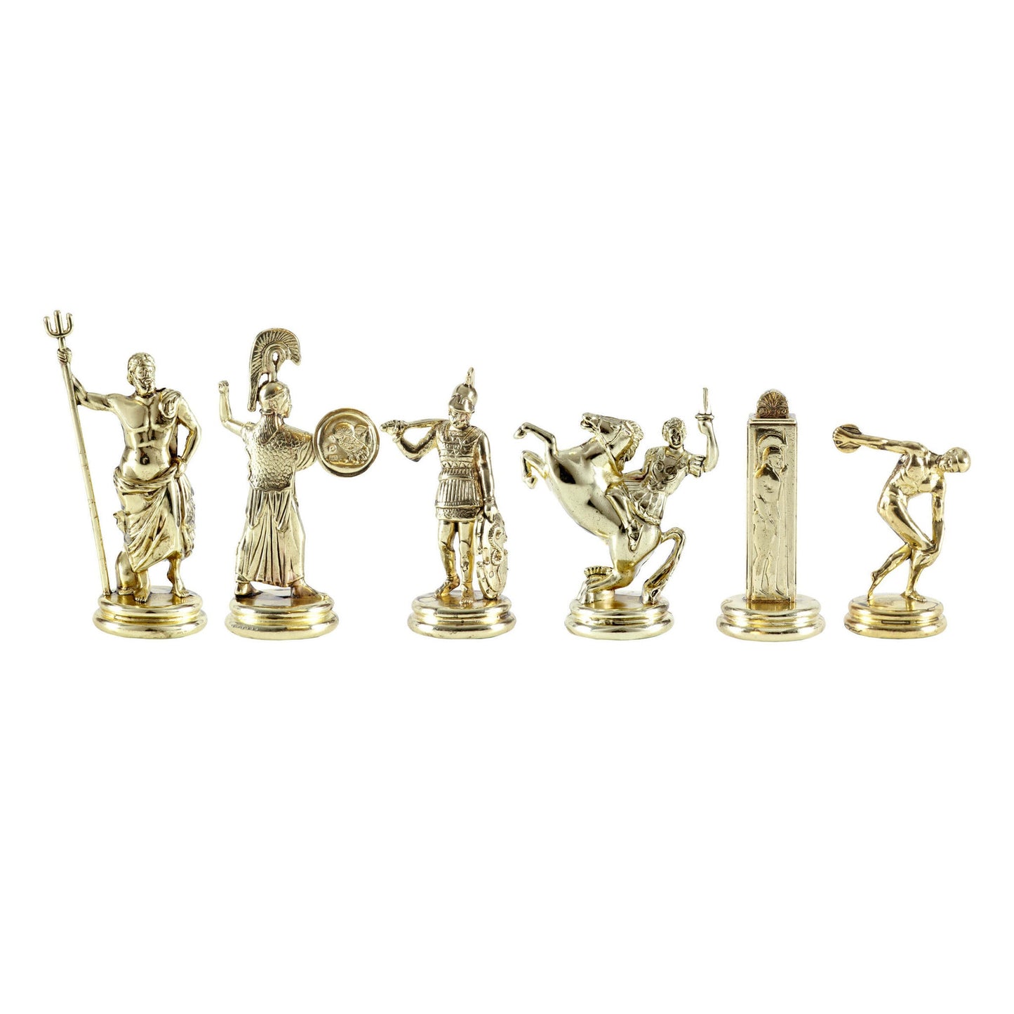 DISCUS THROWER Chessmen  (Medium) - Gold/Silver - Premium Chess from MANOPOULOS Chess & Backgammon - Just €102! Shop now at MANOPOULOS Chess & Backgammon