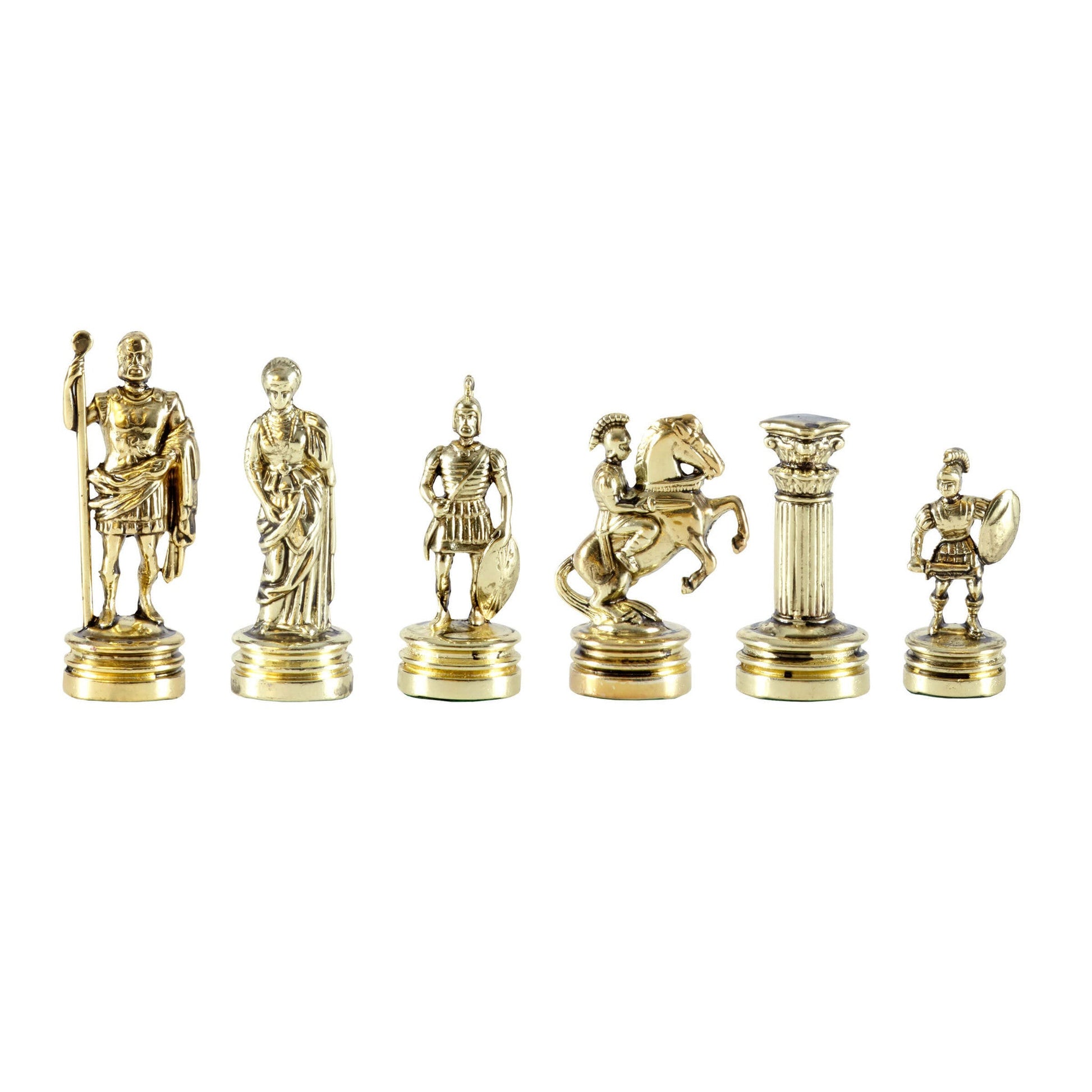 GREEK ROMAN PERIOD Chessmen (Small) - Gold/Brown - Premium Chess from MANOPOULOS Chess & Backgammon - Just €64.90! Shop now at MANOPOULOS Chess & Backgammon