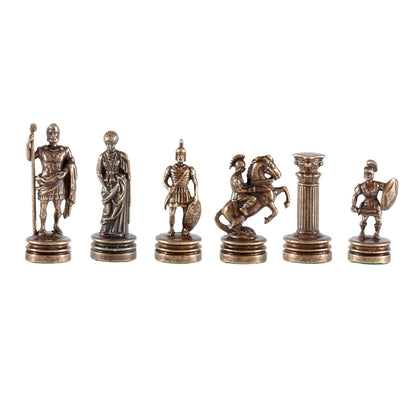 GREEK ROMAN PERIOD Chessmen (Small) - Gold/Brown - Premium Chess from MANOPOULOS Chess & Backgammon - Just €64.90! Shop now at MANOPOULOS Chess & Backgammon