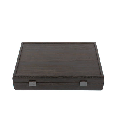 Luxury Poker Set in Black Wooden Replica Case - Handcrafted Game Set