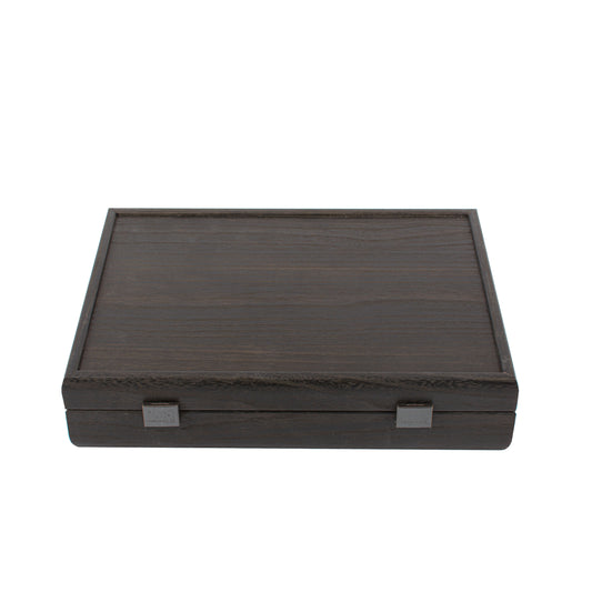 Luxury Poker Set in Black Wooden Replica Case - Handcrafted Game Set