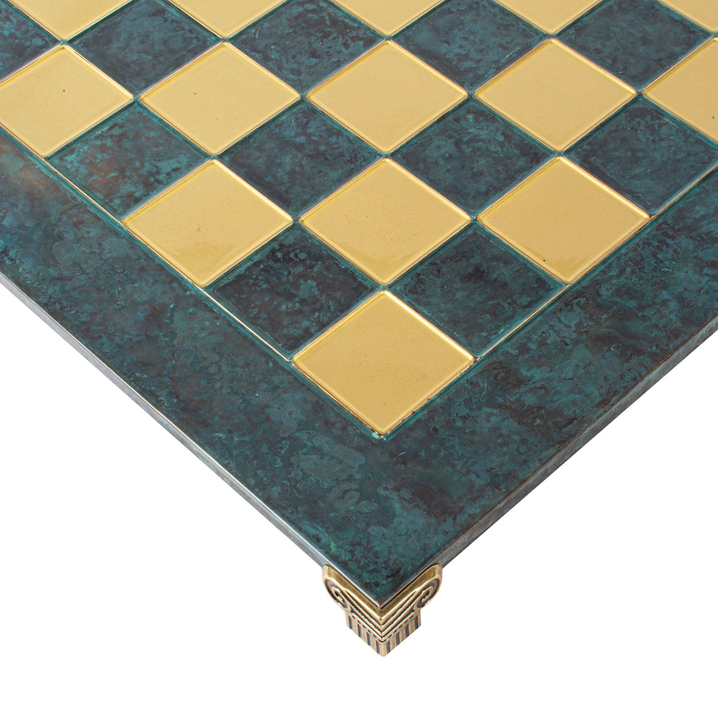 Luxury Handcrafted Greek Mythology Chess Set – Blue & Bronze (Extra Large)
