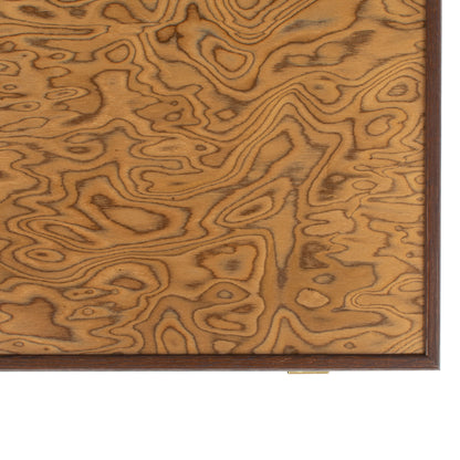 Handcrafted Premium Walnut Burl Backgammon Set