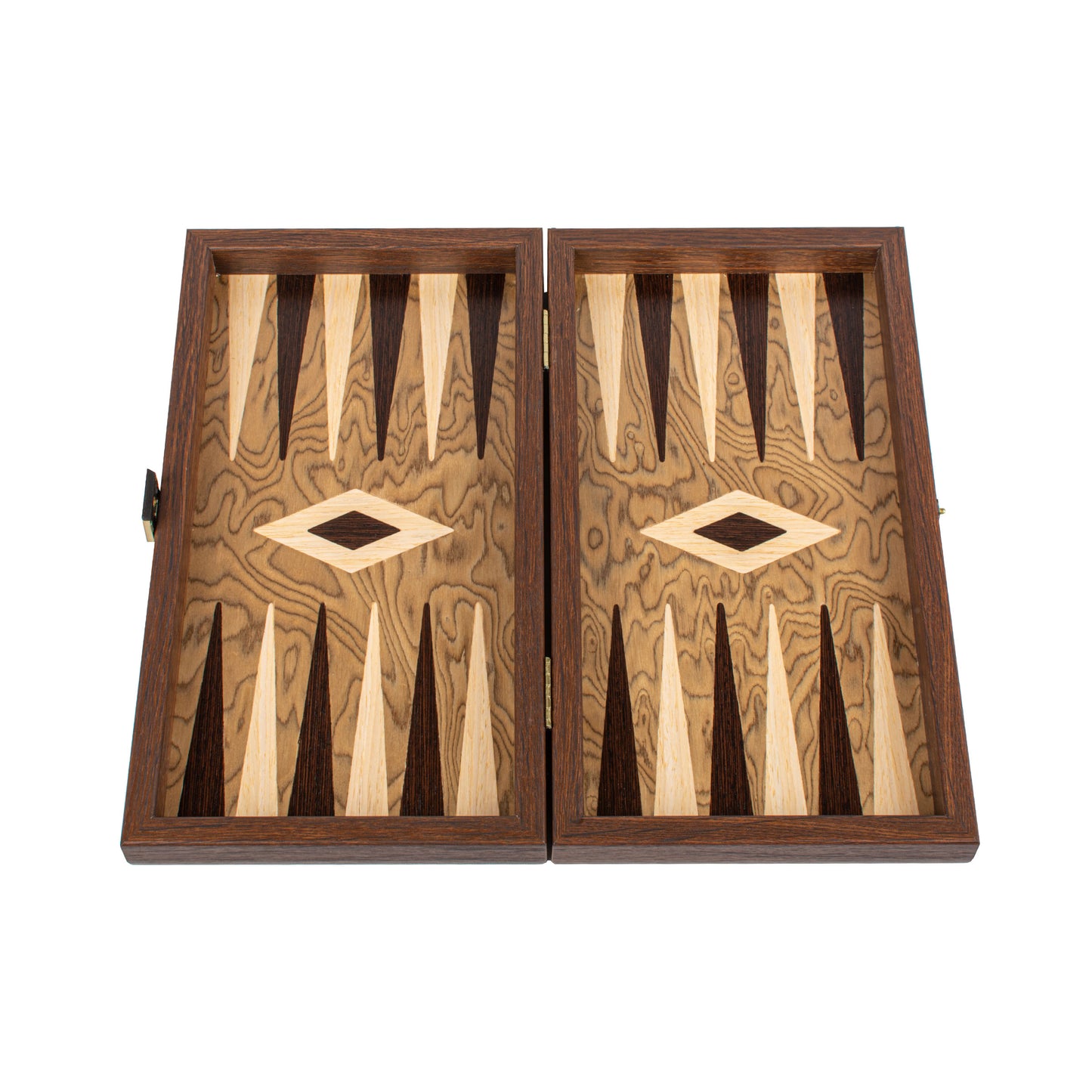 Handcrafted Premium Walnut Burl Backgammon Set