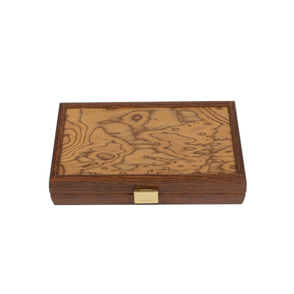Handcrafted Premium Walnut Burl Backgammon Set