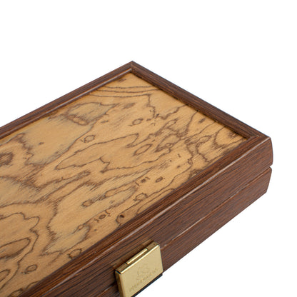 Handcrafted Premium Walnut Burl Backgammon Set