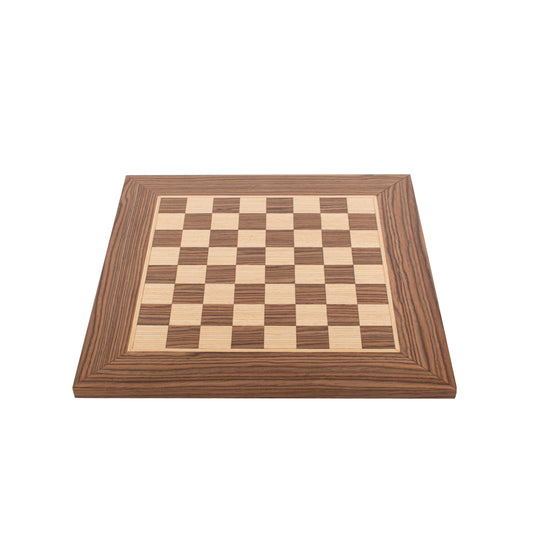 Handcrafted Walnut Wood & Oak Inlaid Chessboard - 33x33cm (Small)