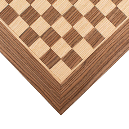 Handcrafted Walnut Wood & Maple Inlaid Chessboard - 33x33cm (Small)