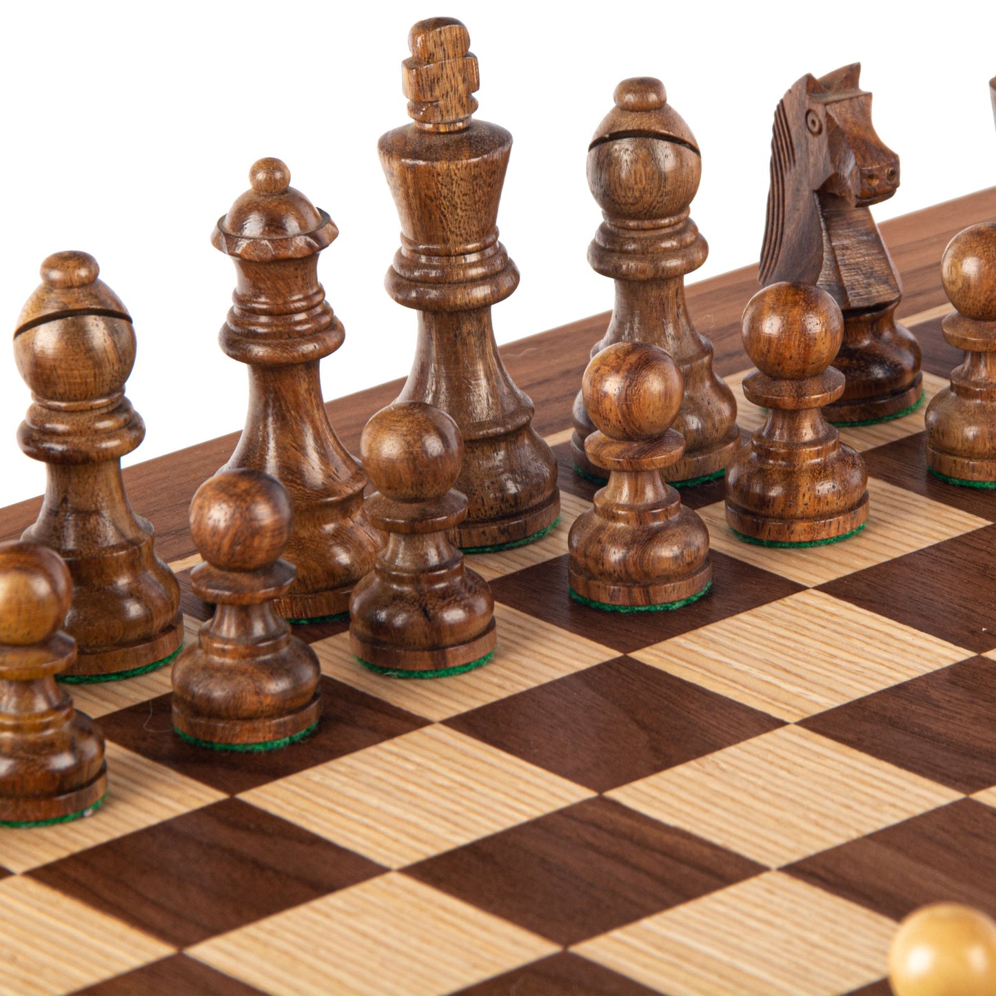 WALNUT Chess set 50x50cm (Large) with Staunton Chessmen 8.5cm King